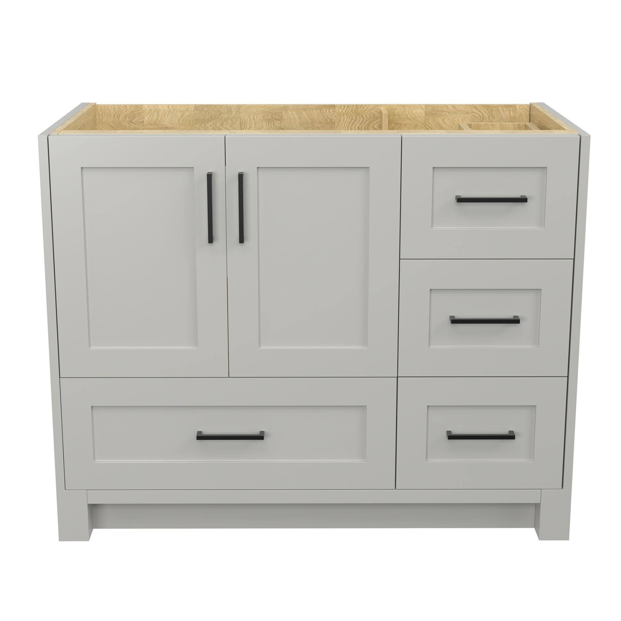 GETPRO Solid Wood 42" Single Bathroom Vanity Base Only | Wayfair